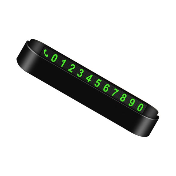 Plastic Car Park Number Display with Nighttime Fluorescent Visibility for Auto