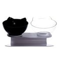 Plastic Cat Bowl Tilting Food Bowl Neck Guard Water Bowl Adorable Food