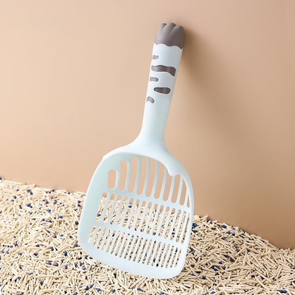 Plastic Cat Litter Scoop with Base, Self-Cleaning Cat Litter Box Shovel for Kitten Toilet Cleaning