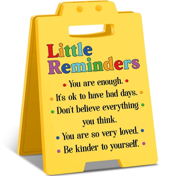 Plastic Caution Desk Sign Desktop Decoration Word 160x100mm for making