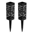 thumbnail image 1 of Plastic Cemetery Cone Vases Headstone Gravestone Flower Holder Memorial Tombstone Decorations Floral Containers With Stakes A 2pcs, 1 of 9