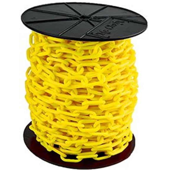 Cromo Plastic Chain - 2 In. Links, Yellow - 125 Ft Residential Use, Standard Application