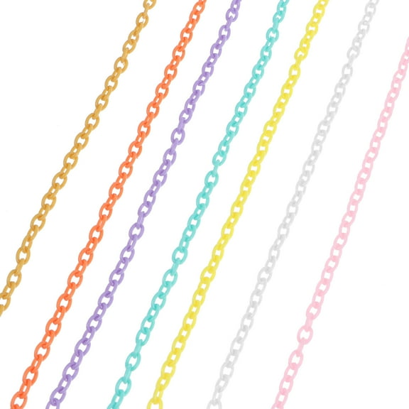 Plastic Chain Cable Links Chains for DIY Handmade Products Cage Accessories 20 Pcs