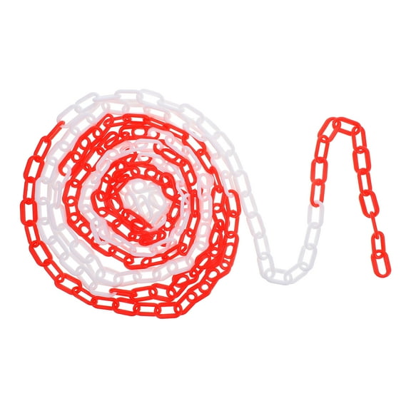 Plastic Chain For Traffic Equipment Safety Barrier Chain Caution Security Chain Safety Barrier Chain 10m Driveway Chain Barrier Chain