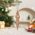 thumbnail image 1 of Plastic Champagne-Colored Christmas Tree Ornaments (Iron-Shaped), 1 of 5