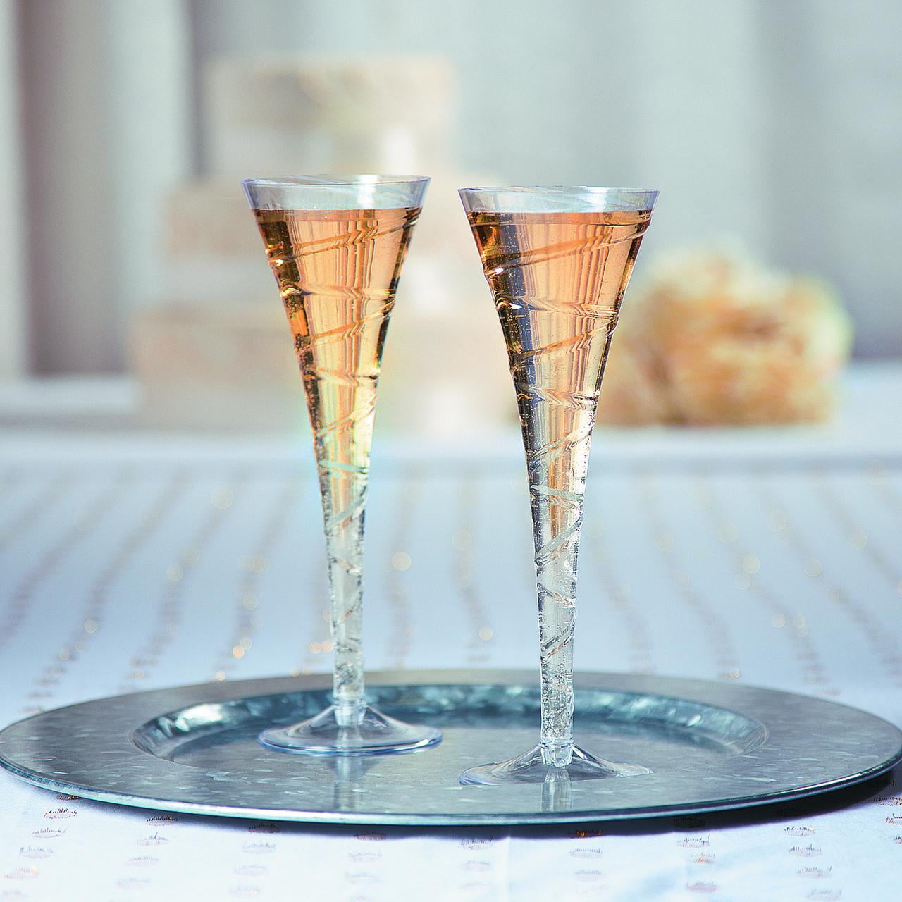 Cheap party champagne flutes