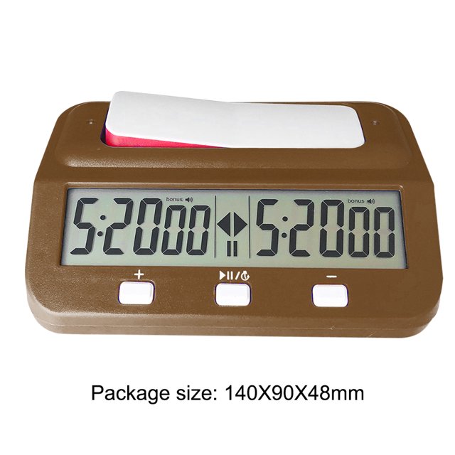 Plastic Chess Digital Timer Professional Board Game Stopwatch Battery