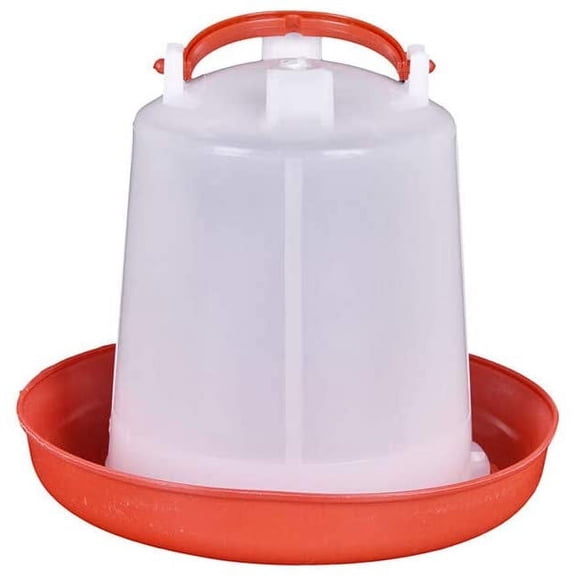 Plastic Chicken Waterer Drinker Feeder with Handle Water Feeding Tools for Chicken Hen Quail Bantam 1kg,FloreceBien