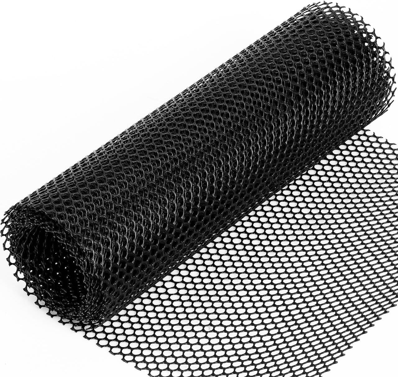 Plastic Chicken Wire Fencing 15.8'' x 10ft Black Chicken Wire Mesh Fence Poultry Netting for Crafts, Plastic Garden Fencing, Floral Chicken Wire