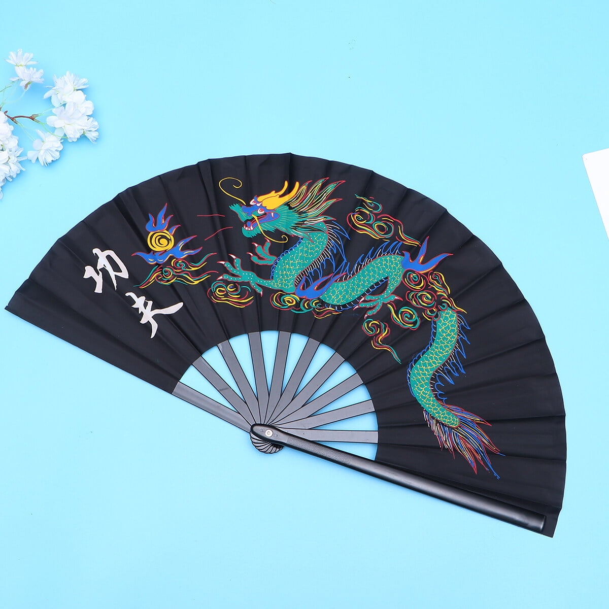 Plastic Chinese Fan 1Pc Plastic Chinese Fan Kungfu Fan Martial Arts Fan