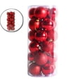 thumbnail image 1 of Plastic Christmas Balls 24pcs Ball Ornaments Xmas Decorations Shatterproof Christmas Tree Decorations Hanging Balls for Christmas Tree Holiday Decoration, 1 of 6
