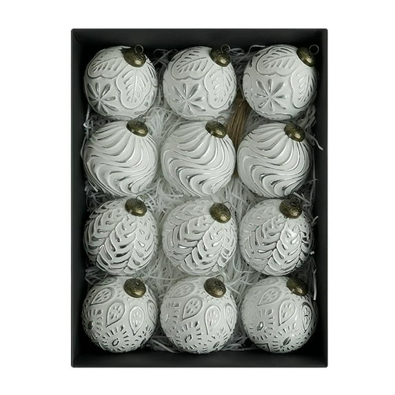 Plastic Christmas Decorations with Classic Retro Design for Home Holiday Decor