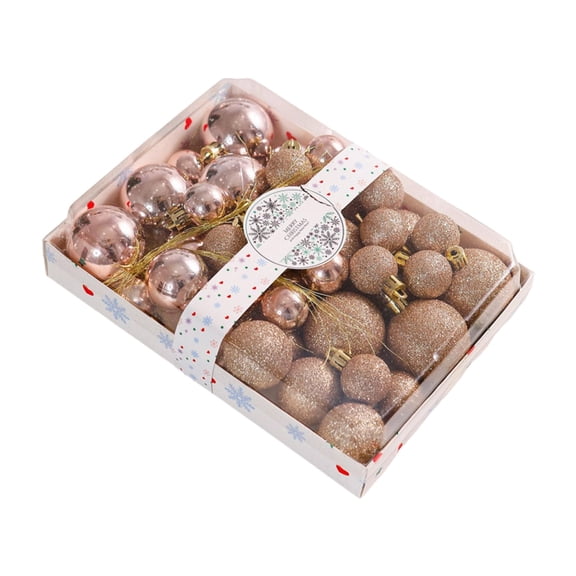 Plastic Christmas Ornament Set Of 42 Multipurpose Holiday Decors For Tree Tabletop And Party Arrangements