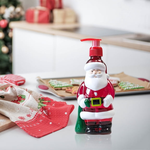 Plastic Christmas Soap Dispensers, Christmas Soap Dispenser Set, Santa Claus and Snowman Design, Perfect for Bathroom, Kitchen, or Holiday Parties