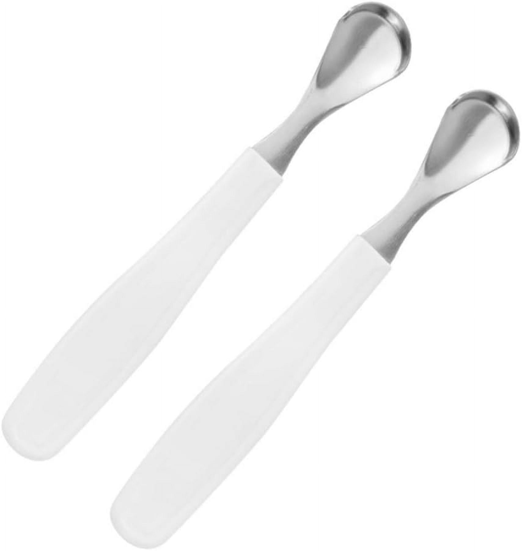 Plastic Cleaner 2pcs Stainless Steel Tongue Scrapers Portable Tongue