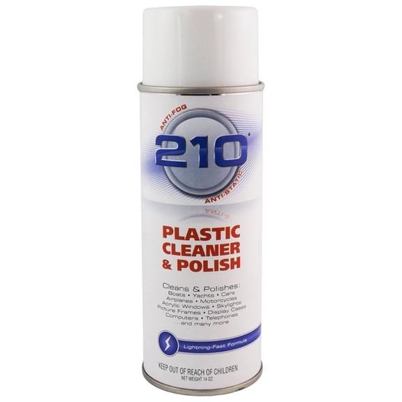 Plastic Cleaner & Polish - 14oz Aerosol Spray | Vinyl, Windows, Screens