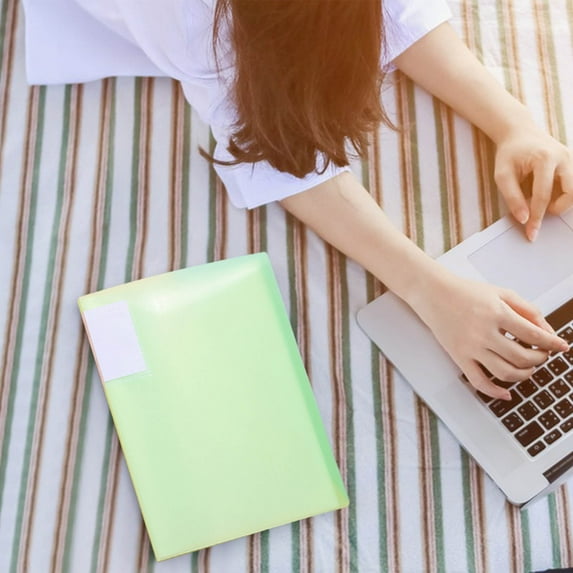 Plastic Clear Document File Folders- 60 Pack L-Type Folders Copy Safe Project Pockets A4 Letter Size Paper Sheet Protectors for Office School Organizer, Transparent