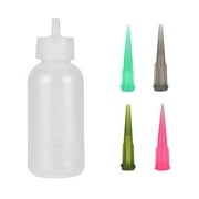 Plastic Clear Tip Applicator Squeeze Bottle Refillable Storage for Applicator Temporary Bottles Accessories