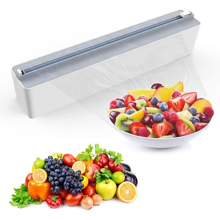 Plastic Cling Wrap Refillable Plastic Wrap Dispenser with Slider Cutter  Food Wrap Stretch Clear Cling Wrap Household Dropship - AliExpress