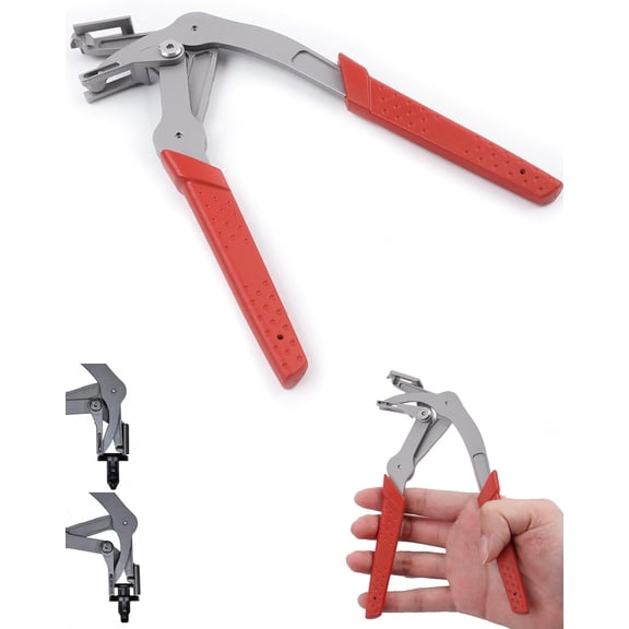 Plastic Clip Tool, Automotive Clip Removal Tool, Heavy Duty Car Clip Pliers, Removal Pliers for Fasteners, Trim & Panel Removal, Four-Point Support, Damage-Free Lifting Auto Repair Tool