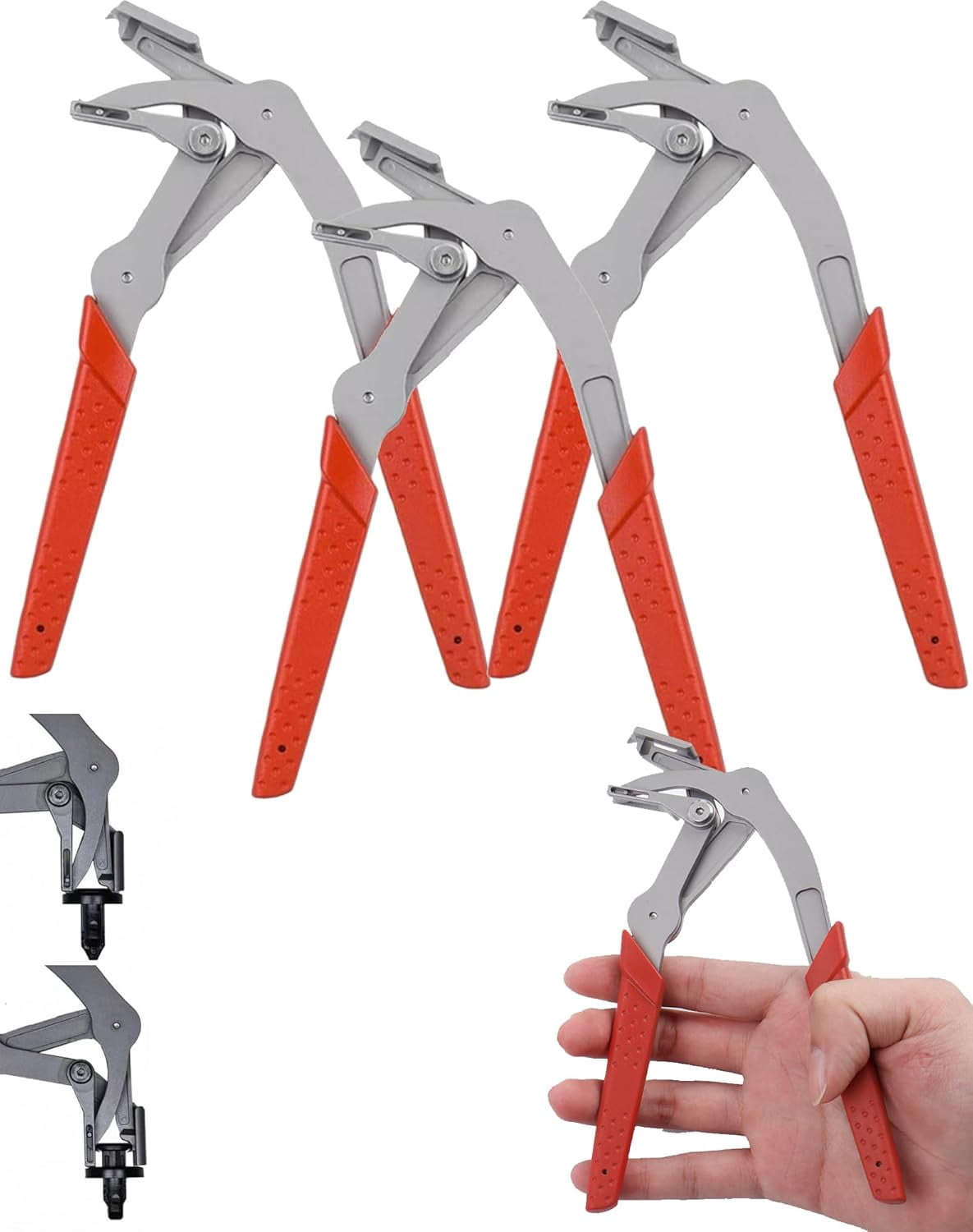 Plastic Clip Tool, Automotive Clip Removal Tool, Heavy Duty Car Clip Pliers, Removal Pliers for Fasteners, Trim & Panel Removal, Four-Point Support, Damage-Free Lifting Auto Repair Tool