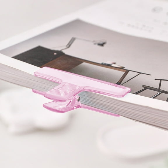 Plastic Clip Transparent Dovetail Long Tail Binder Clip | Small Bills Data Paper Holders | Clear Office & Food Seal Clip | 7.4x4.7x2.2cm | Durable, Rustproof, Lightweight, Multi-use