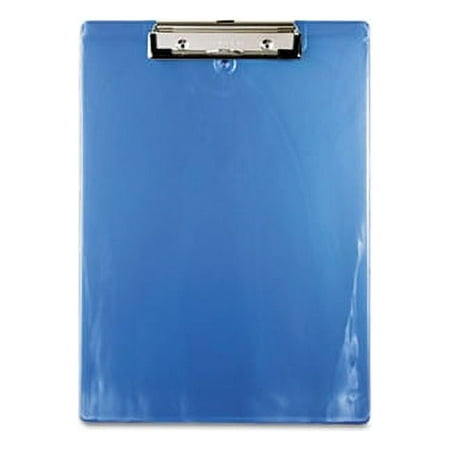 Plastic Clipboard 1/2" Capacity, 8 1/2 x 12 Sheets, Ice Blue