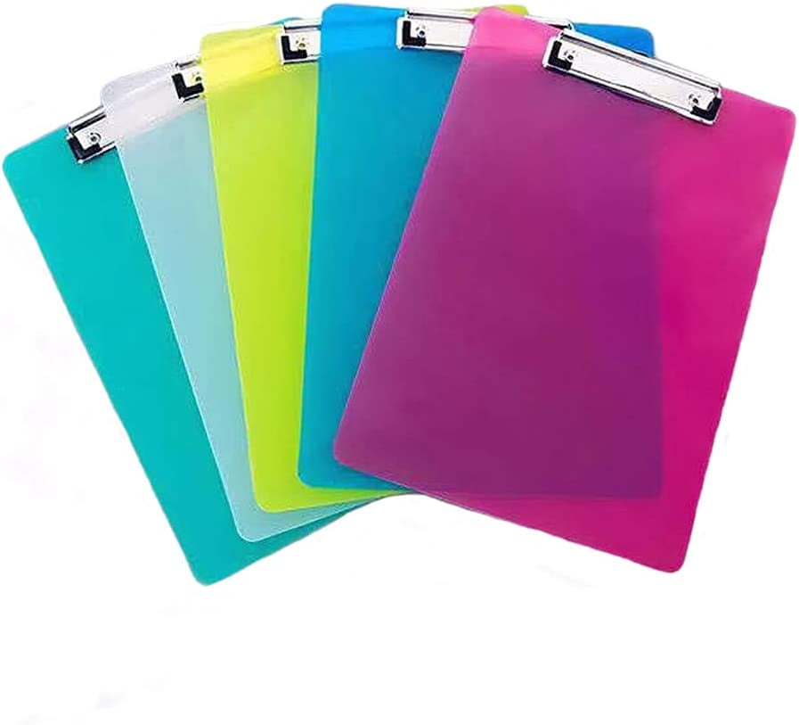 Plastic Clipboard A4 Size Document Forms Holder Low Profile Clip