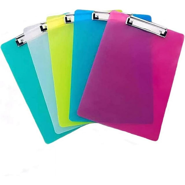 Plastic Clipboard A4 Size Document Forms Holder Low Profile Clip