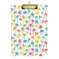 thumbnail image 1 of Plastic Clipboard Acrylic Hanging Clip Board with Gold Low Profile Office School Supplies 12.5x9 Colorful Coconut Tree, 1 of 9