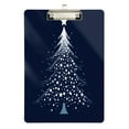 thumbnail image 1 of Plastic Clipboard Acrylic Hanging Clip Board with silver Low Profile Office School Supplies 12.5x9 Christmas Tree with Star, 1 of 9