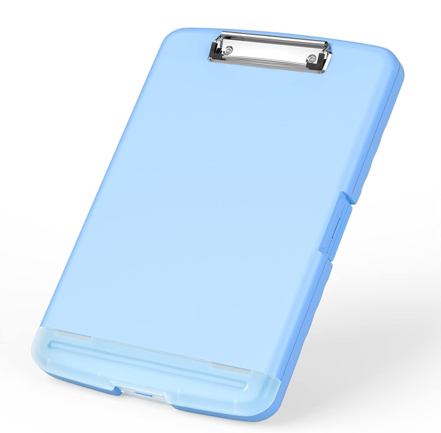 Metal Clipboard With Storage - High Capacity Nurse Clipboard With Pen Holder, Side-Opening Folio For School, Office, Cow Print Design
