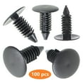 thumbnail image 1 of Plastic Clips Push Type Rivet Retainer Fastener Bumper Pin for 8mm 0.3in Holes (100pcs), 1 of 5