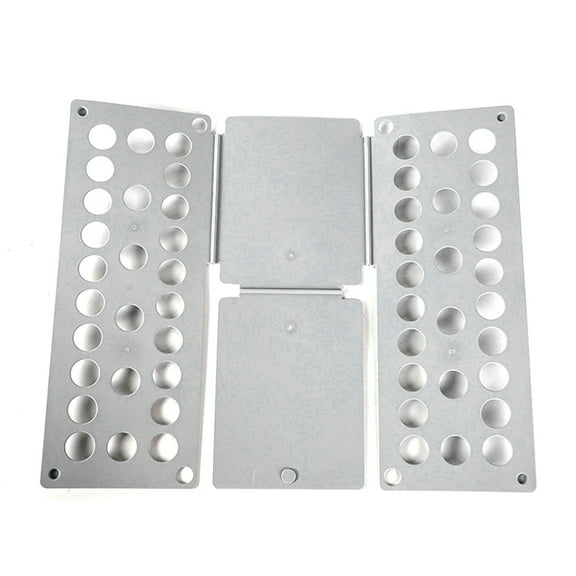 Plastic Clothes Folding Board Kids Laundry Folder Shirt Folding Board Home Storage Tool for Kid Children Adults Gray