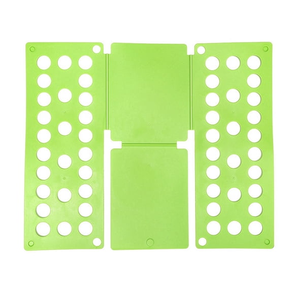 Plastic Clothes Folding Board Kids Laundry Folder Shirt Folding Board Home Storage Tool for Kid Children Adults Green