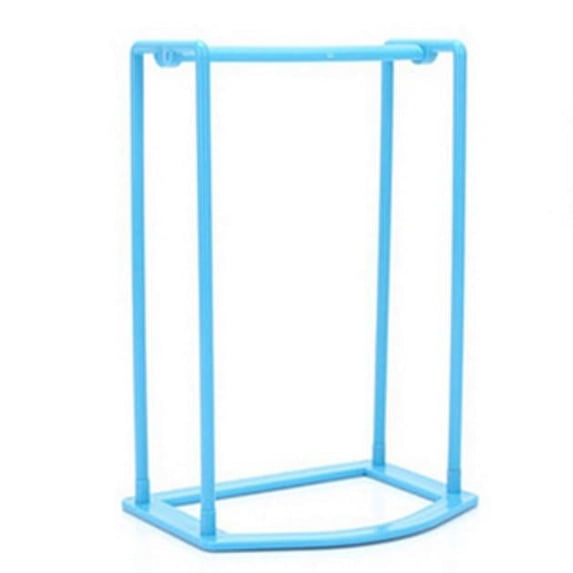 Plastic Clothes Hanger Storage Rack, Portable Hanger Organizer Holder, Space Saving Laundry Hanger Caddy for Laundry Room & Closet,Blue