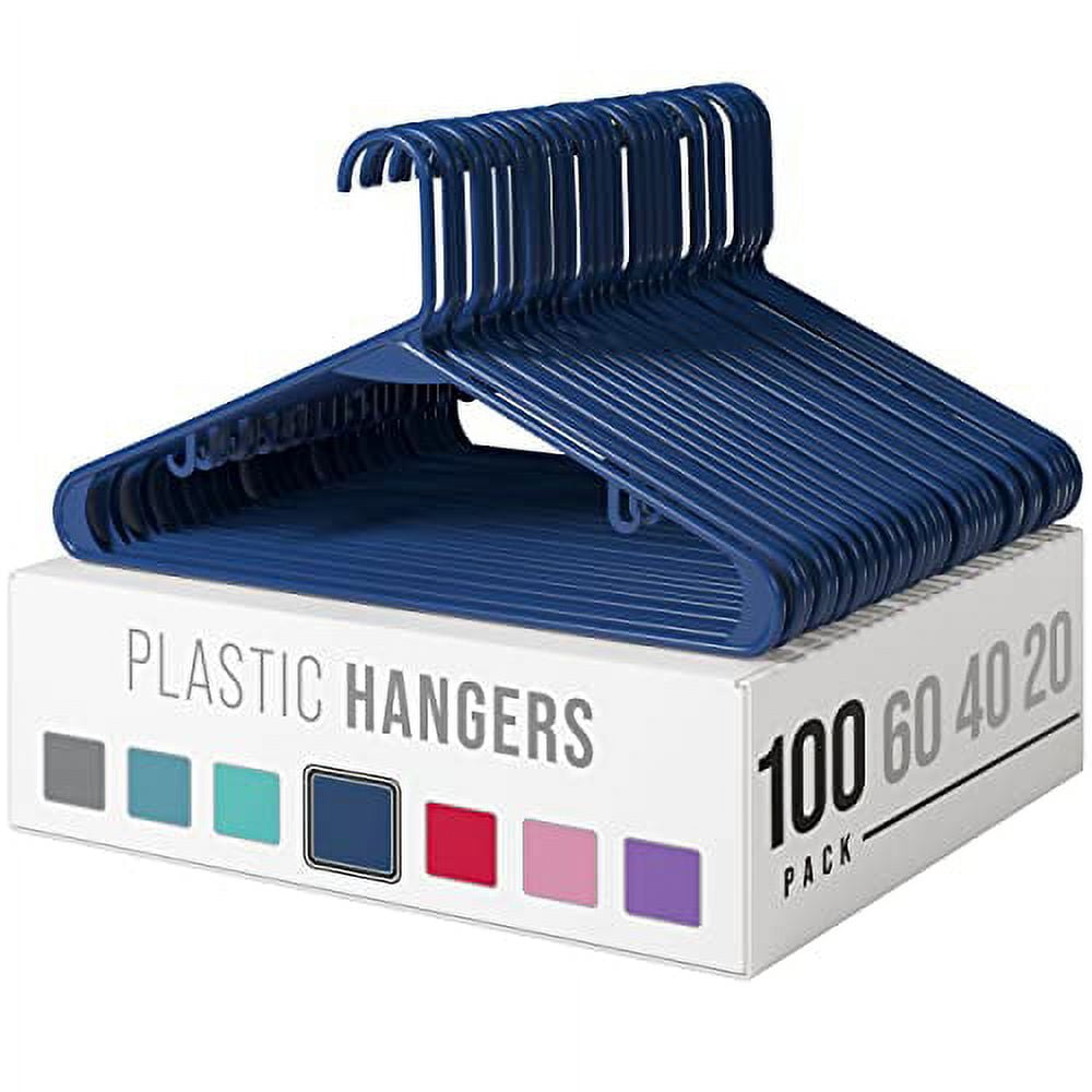 USA Made 60 Premium Children's Hangers, Very Durable Heavy Duty Tubular Kids Han