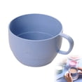 thumbnail image 1 of Plastic Coffee Cups, Unbreakable and Reusable Drinking Cups Milk Tea Mug with Handles for Water, Milk, Tea, Juice(Blue) Gifts for Women, 1 of 9
