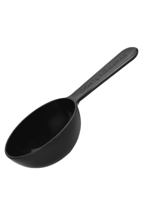 Plastic Coffee Measuring Spoon Short Handle 7g (0.25oz) - Black, Precise Scoop for Coffee Beans, Tea, Sugar, Cereal, Baking, Compact Kitchen Gadget for Daily Use