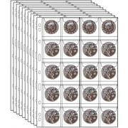 Plastic Coin Holders,Coin Pocket Pages -Bexikou 200 Pockets Coin Collecting Pages,Coin Pocket Inserts Collecting Sleeves for Coins