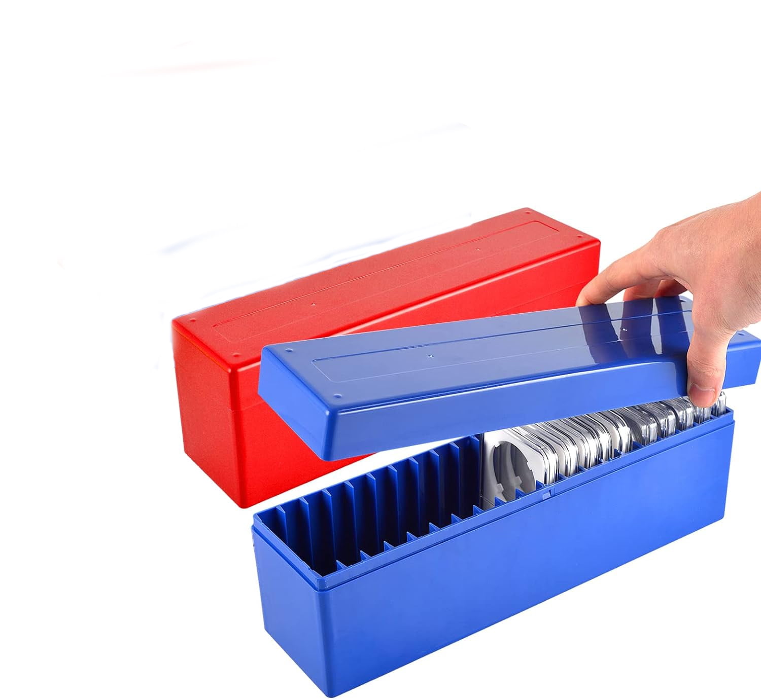 Plastic Coin Storage Box for 20 Slab Coin Holders, Coin Storage Case fit PCGS NGC PMGab Coin