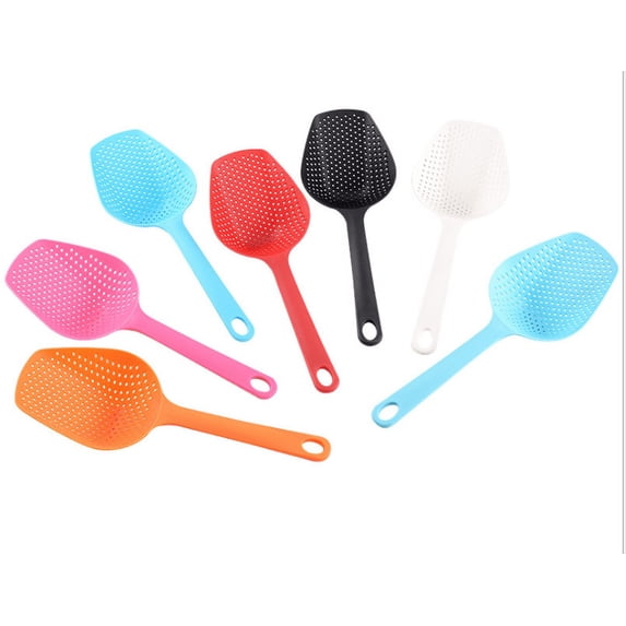 Plastic Colander Colander Filter Scoop Color Random 2 Pieces