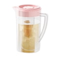 thumbnail image 1 of Plastic Cold Water Pitcher with Infuser & Lid, 9.06in x 5.12in Refrigerator Water Jug for Iced Tea, Lemonade, Home Kitchen, 1 of 7