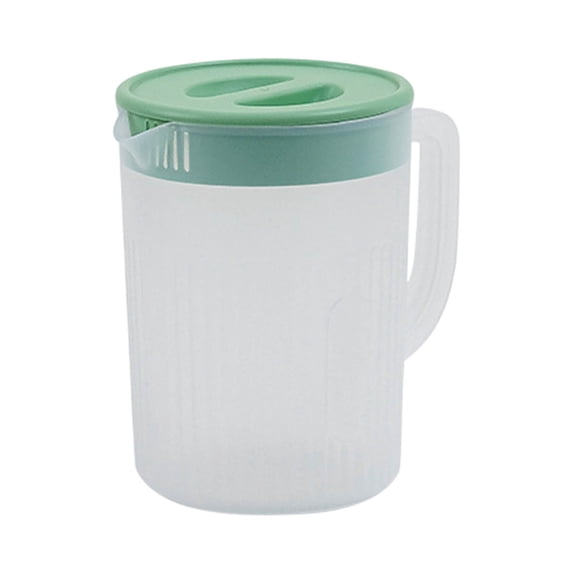 Plastic Cold Water Pitcher with Lid 84.5 fl oz, Heat & Cold Resistant Fridge-Safe Beverage Container for Iced Tea, Lemonade & Daily Use