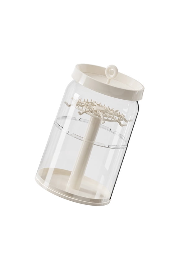 Plastic Collectible Display Case 360 View Rotating Cabinet With Adverse Dust Design Doll Display Box For Home Office