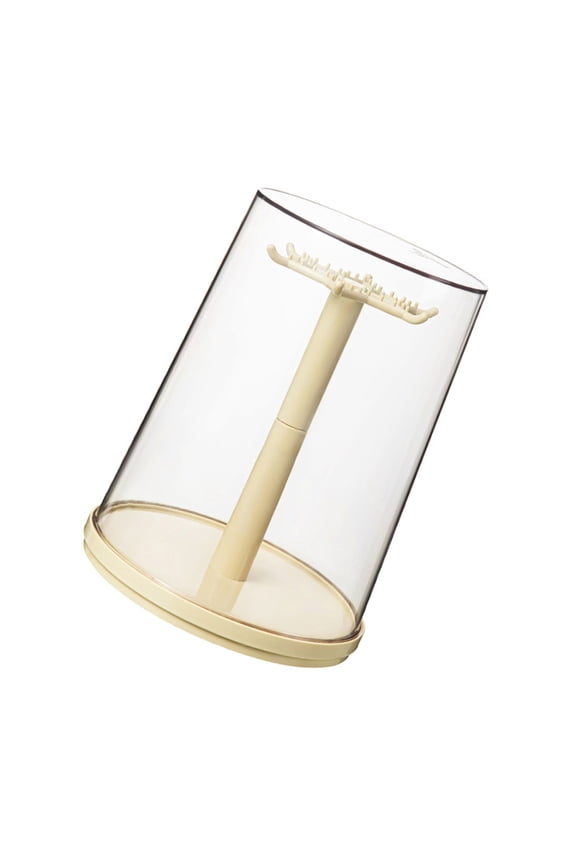 Plastic Collectible Display Case 360 View Rotating Cabinet With Dustproof Design Doll Display Box For Home Office