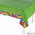 thumbnail image 1 of Plastic Color Brick Party Tablecloth 54" X 108", 1 of 1