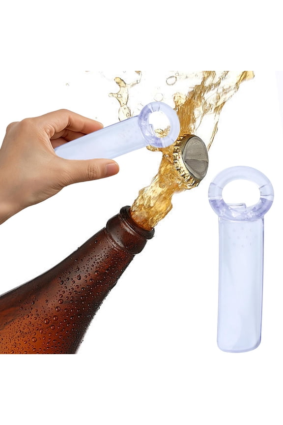 Plastic Colored Beer Bottle Opener Keychain, Manual Cap Remover Tool
