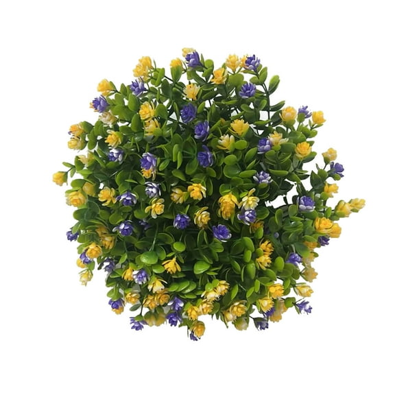 Plastic Colorful Eucalyptus Wreath, 13 Inch Spring Summer Door Decoration, Multicolor Leaf Wreath for Seasonal Decor, Weather Resistant Front Door Welcome Wreath for Home Entryway