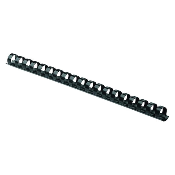 Plastic Comb Binding Spines 3/8 Inch Black - 500 Count (5 Packs of 100) - 55 Sheet Capacity - Document Binding Supplies for Reports, Presentations, & Projects